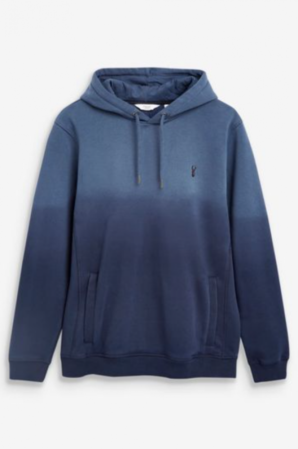 Hoodie Dip-Dye Bergaya Vintage